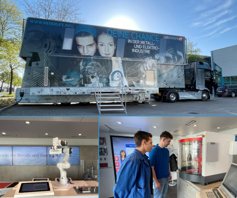 Berufsinformation im M+E InfoTruck bei Pieron